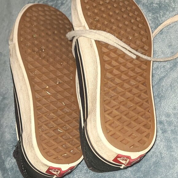 Kids VANS Off the Wall sneaker runners black  Size 6 - Picture 4 of 4